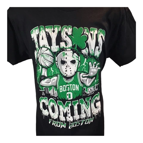 Boston Celtics Jayson Tatum Jaysons Coming Graphic Tee Shirt NWOT Mens SZ L Cover