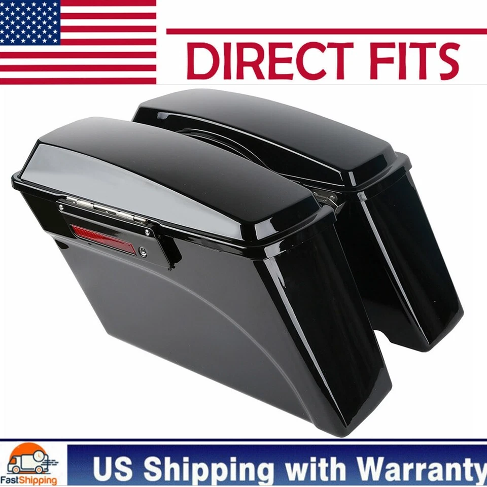 Alforjas rígidas para Harley Touring Road King Street Glide 1994-2013 Foto 1 de 4