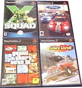 Lote original de juegos de Playstation 2 PS2 Ford Racing X Squad Grand Theft automático Topgear - Imagen 1 de 1