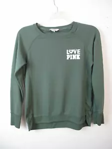 Danskin Sweatshirt Womens Green Soft Cozy Comfy Active Tulip Hem Sz S,D-14 - Picture 1 of 6