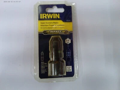 IRWIN Tools 1869513 Impact 1/2"- 1/4" Hex Square Drive  Hex Shank Socket BIN FS - Image 1 of 4