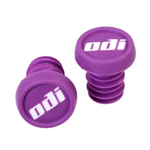 One PAIR ODI BMX bicycle nylon handlebar push-in bar ends plugs -Purple - Picture 1 of 1