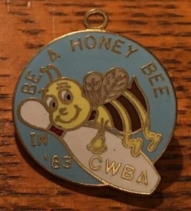 Vintage 1983 CWBA Bowling, Enamel Collector Pin - Picture 1 of 2