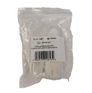 Tubular Elasticated Gauze Bandage 1m Length + Applicator Fits Large Fingers - Picture 1 of 4