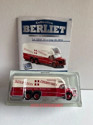Collezione Berliet N°34 - Gbm 10 A Trasporto Vagone 1953 Al 1/43 ° - Immagine 1 di 2