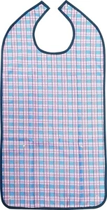 Pechera de comedor para adultos - ropa de protección - impermeable - ayudas para comer - paquete de 2 - Imagen 1 de 7