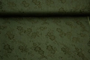 Kleiderstoff Meterware Blumen oliv grün 9,90€/m - Bild 1 von 4