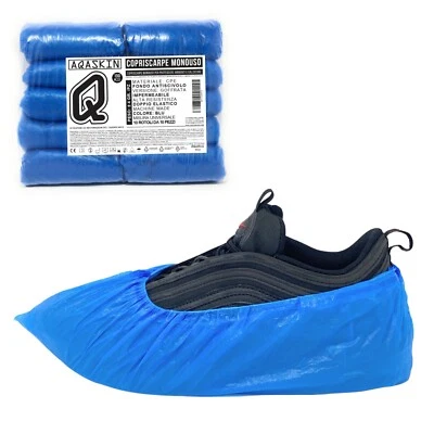 1000 Pezzi Copriscarpe Monouso 4 grammi AQASKIN Calzari Copriscarpa Usa e Getta - Immagine 1 di 4