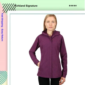 Kirkland Signature Women's Water-Repellent Softshell Jacket, Fuchsia- M - Picture 1 of 1