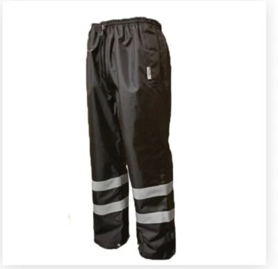 VEA 700 Breathable High-Visibility Waterproof Safety Pant 100% Polyester, Black - Image 1 of 4