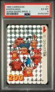 PSA 6 1989 Super Mario Bros 3 Carddass Koopalings Prism #1 - Picture 1 of 2