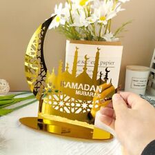 EID Mubarak Acrylic Ornament Ramadan Decorations For Home Islamic Muslim Party