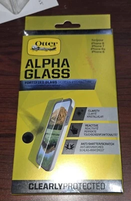 NEW OTTERBOX ALPHA GLASS FORTIFIED GLASS SCREEN PROTECTOR IPHONE 6 6S 7 8 PLUS - Image 1 of 2