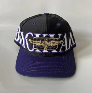 Vintage LOGO ATHLETIC Brickyard 400 NASCAR Race Wraparound Snapback Hat 90s - Picture 1 of 7