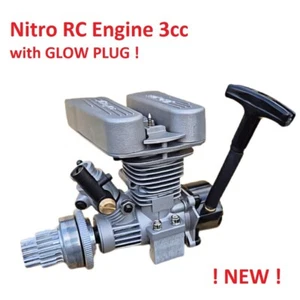 NEW 3cc Nitro RC Engine for 1/8 and/or 1/10 Car, Fully Assembled with Glow Plug - Picture 1 of 21