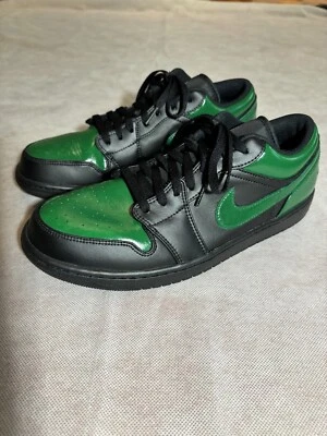 Air Jordan 1 2022 Low Triple Negro - Hombre Talla 12 - Pintado Verde - Excelente Foto 1 de 4