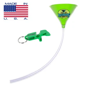 Embudo de bong de cerveza grande (3’ de largo) | Embudo verde y llavero de escopeta | Hecho en EE. UU. - Imagen 1 de 5