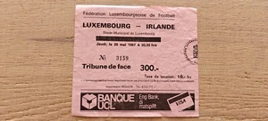 Ticket 1987 Luxemburg vs. Ireland Euro Qualifier 32674 - Picture 1 of 2