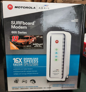 Motorola ARRIS SB6183 686 Mbps White SURFboard Cable Modem 59243200300