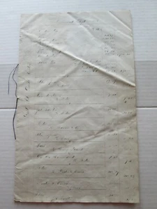 ONE (1) SEPTEMBER, 1858; CINCINNATI  LEDGER, 8 PAGES PLUS ONE,  UNKNOWN COMPANY - Picture 1 of 11