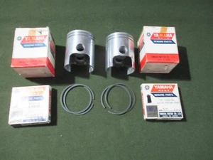 YAMAHA HT1 HT1B HT1BM PISTONS & RINGS SET 0.25 NOS OEM 276-11635-00 164-11601-11 - Picture 1 of 3