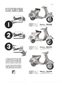 Vespa 125 150 GS Pubblicità 1956 Italian Magazine Advertising 28x21 cm Originale - Foto 1 di 1