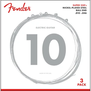 3-SETS of Fender 250R Nickel-Plated Steel Regular Electric Guitar Strings 10-46 - Picture 1 of 1