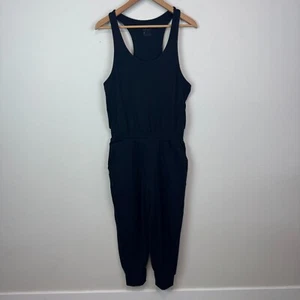 Nike Yoga Jumpsuit Womens medium black racerback sleeveless - Picture 1 of 7