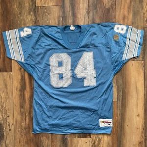 Vintage Detroit Lions Jersey Herman Moore Wilson Jersey Men #84 size XL/50 - Picture 1 of 13
