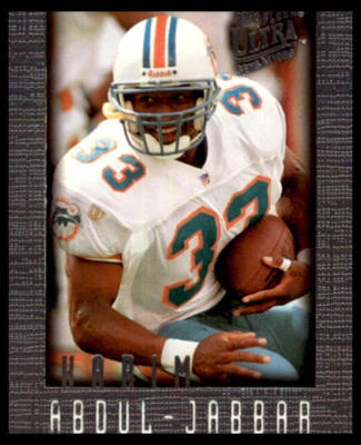 1996 Ultra Sensations #55 Karim Abdul-Jabbar Miami Dolphins - Image 1 of 2