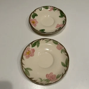 Franciscan Desert Rose Saucers, Set of Two, Vintage, Made in England - Picture 1 of 8