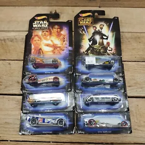 Hot Wheels 2014 Disney Star Wars Wal Mart 8er Set komplett Neu in Verpackung siehe Fotos - Bild 1 von 3