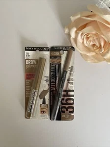 Maybelline Longwear Brow Pencil + Brow Extension Fiber Pomade In Blonde #250 - Picture 1 of 6