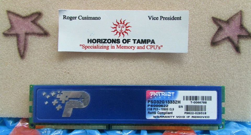 Patriot 2GB RAM DDR3 10666 PC3 PSD32G13332H Desktop Memory - Image 1 of 1