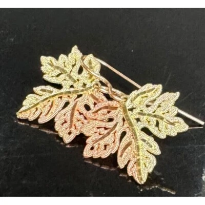 BLACK HILLS MULTI-TONE GOLD LEAVES EARRINGS SKY - Image 1 of 4