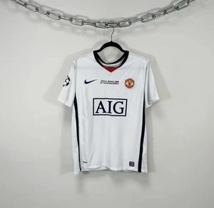 Vintage Nike Manchester United Champions League Final 2009 Nani 17 Soccer Jersey - Picture 1 of 21