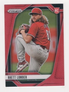 2025 PRIZM BASEBALL RED PRIZM 287/299 RC RHETT LOWDER CINCINNATI REDS #268 - Bild 1 von 2