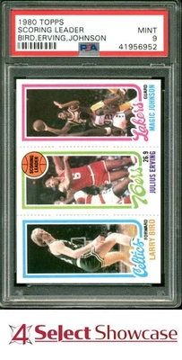 1980 TOPPS LARRY BIRD RC-JULIUS ERVING-MAGIC JOHNSON RC HOF PWCC-A TOP 30% PSA 9 - Image 1 of 4