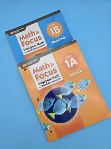 Singapore Math In Focus Gr 1  Workbooks 1A,1B *NEW* Homeschool, HMH - Bild 1 von 24