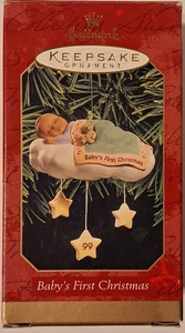 Hallmark 1999 Keepsake Ornament "Baby's First Christmas" - Picture 1 of 2