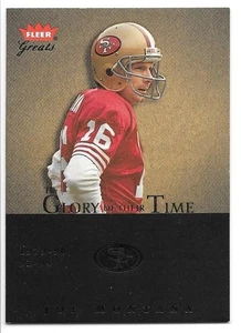 JOE MONTANA SERIAL /1987 2004 FLEER GREATS THE GLORY OF THEIR TIME 4 SF 49ERS - Picture 1 of 1