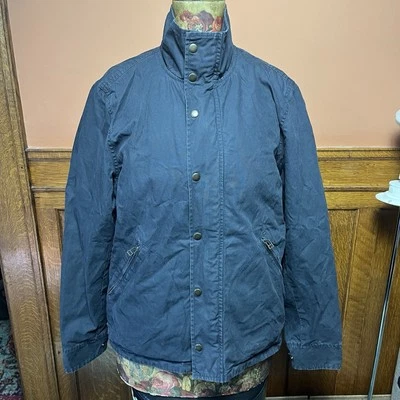 Jack Spade New York Designer Navy Full-Zip Cotton Waxed Jacket L - Image 1 of 4