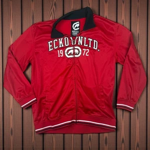 Ecko Unltd. DE COLECCIÓN Chaqueta Hombre XL Roja Ilimitada Hip Hop Streetwear Y2K - Imagen 1 de 7