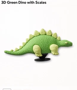 3D Dinosaur With Scales Authentic Jibbitz Shoe Charm for Crocs - Picture 1 of 6