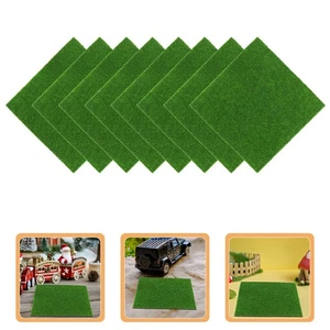 16 hojas de musgo de plástico para manualidades de bricolaje alfombrillas de césped artificial realistas - Imagen 1 de 20
