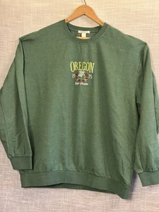 Vintage 1975 Portland Oregon Rose Garden Bowl Sweatshirt Green Full Tilt XXL - Picture 1 of 6