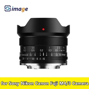 SGimage 7.5mm F2.8 Wide-Angle Fisheye Lens for Sony Nikon Canon Fuji M4/3 Camera - Picture 1 of 6
