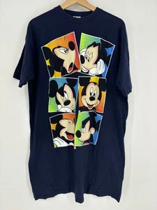 90s Vintage Disney Mickey Mouse T-Shirt Men's One Size Retro Graphic Tee RARE - Picture 1 of 10