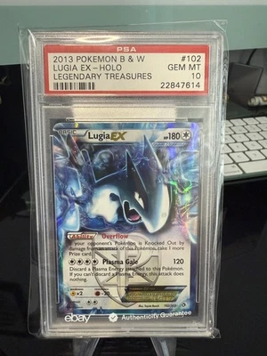 Pokemon Lugia EX Legendary Treasures Ultra Raro #102 PSA 10 Gemas Como Nuevo POP 48 Foto 1 de 4