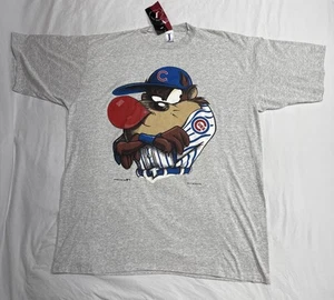 Vintage Chicago Cubs Taz TShirt 1 Size Warner Bros Mlb 1993 Jonstens New W/Tags - Picture 1 of 15